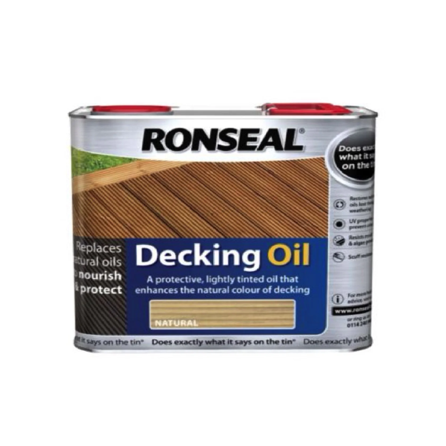 RONSEAL Decking Oil NATURAL MATT FINISH 2.5L